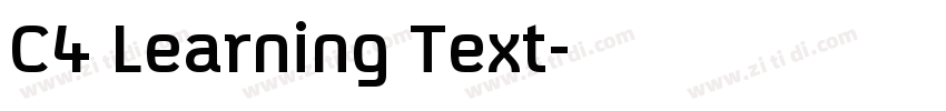 C4 Learning Text字体转换
